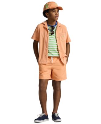 Boys' 8-20 Striped Cotton Jersey Pocket Tee