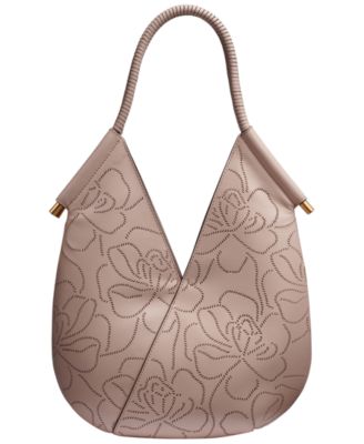 Baldwin Floral Perforated Large Shoulder Bag
