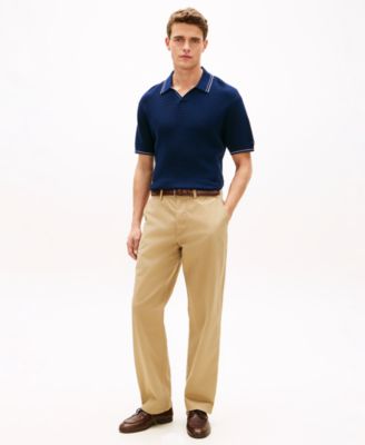 Men's Medium Texture Regular-Fit Polo Shirt