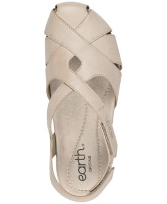 Women's Brentia Leather Criss-Cross Flat Sandals
