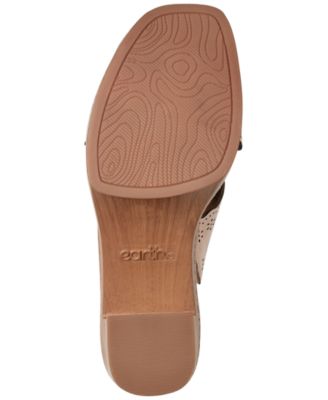 Women's Qamra Leather Criss-Cross Platform Block Heel Sandals