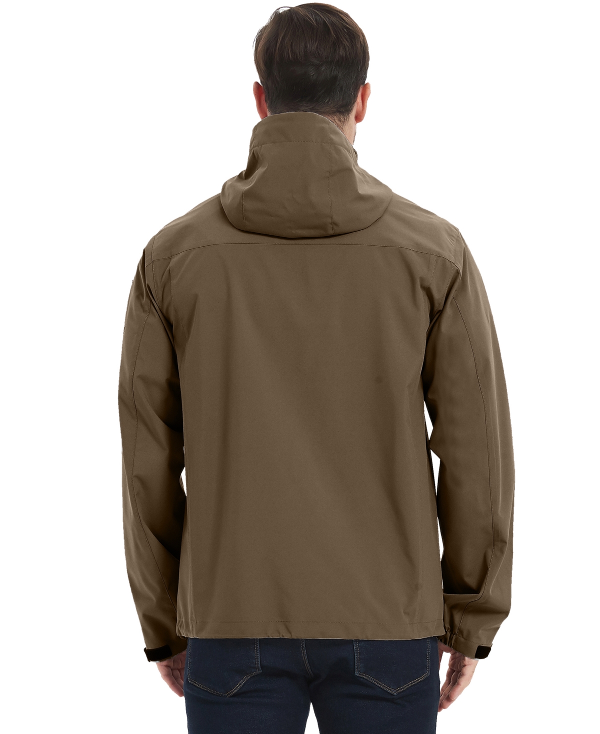 Hawke & Co. Men's All-Season Lightweight Stretch Hooded Rain Jacket