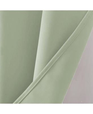 100% Polyester 250 GSM Riley 100% Blackout Grommet Panel 54" x 45" Sage