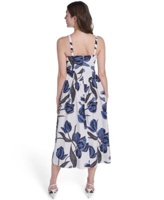 Women's Fit & Flare Midi Dress