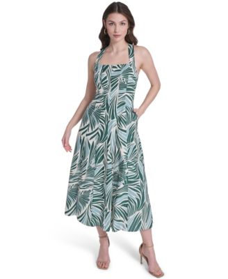 Women's Square Neck Midi Dress