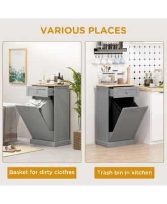 Kitchen Tilt Out Trash Bin Cabinet, Free Sding Recycling Cabinet