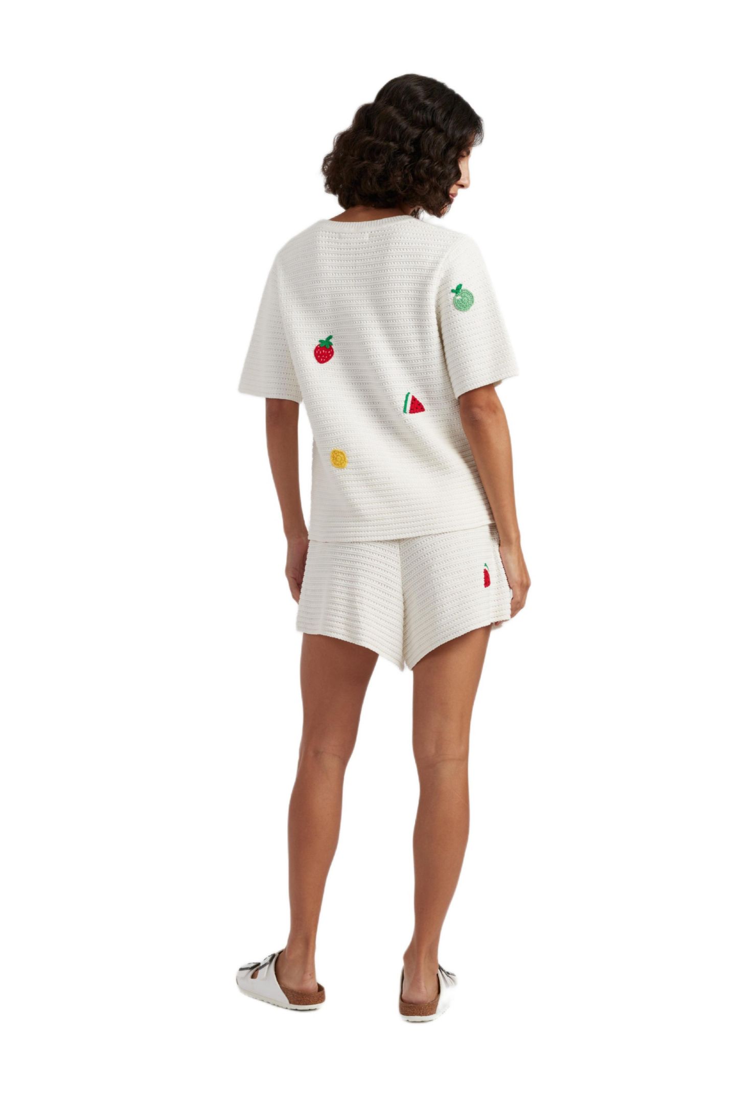 Женская футболка Chinti & Parker Cotton Snoopy Crochet, цвет: Кремовый — фото 3