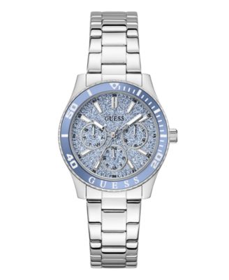 Women's Silver-Tone Stainless Steel Multi-Function Watch, 36mm