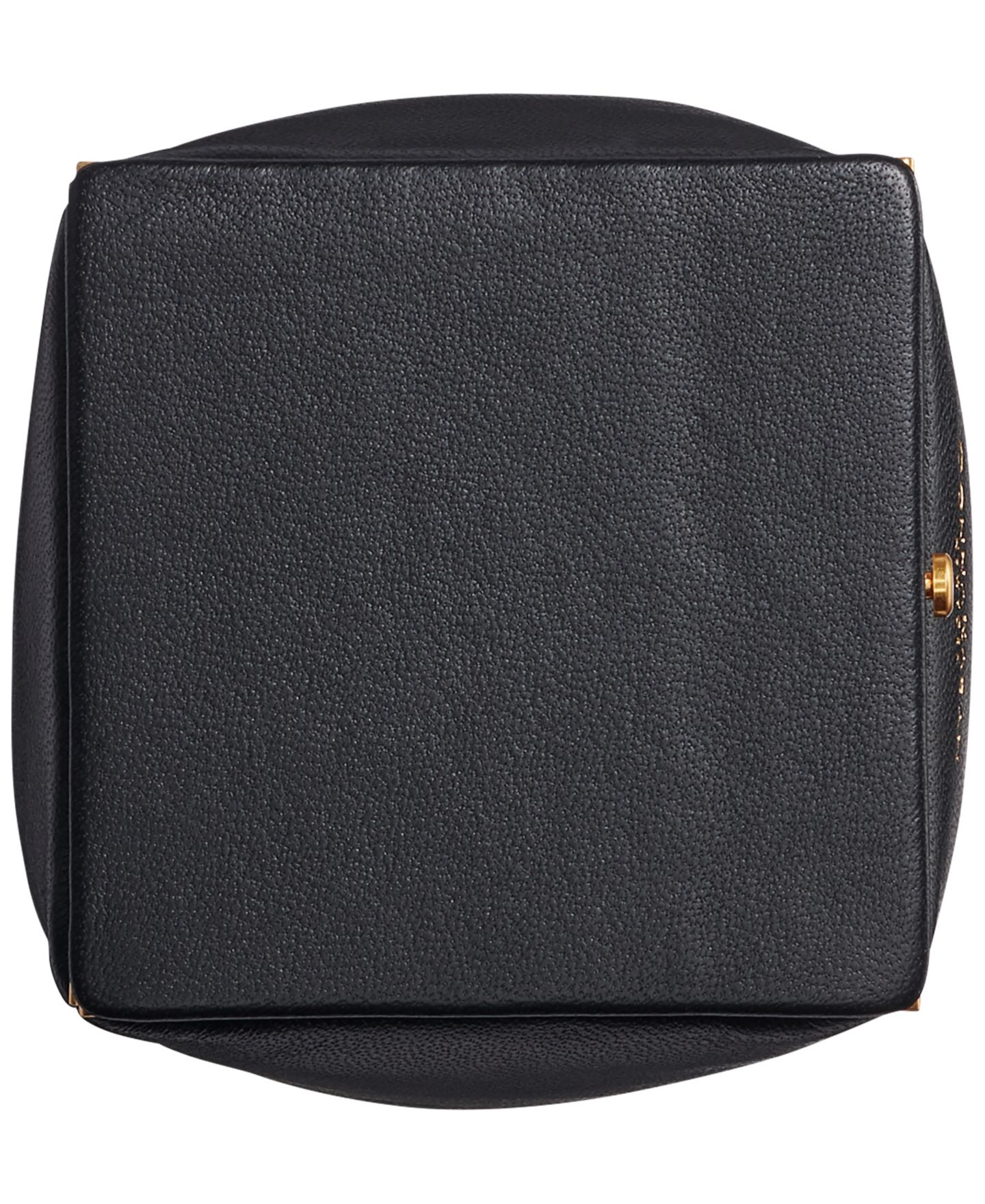 Женский клатч Donna Karan New York Sisal Mini Leather Clutch Shoulder, цвет: Чёрный / Золотой — фото 4