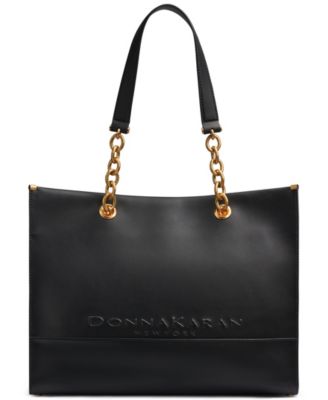 Merino Leather Chain Tote Bag