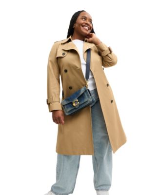 Tabby Medium Regenerative Cotton Denim Shoulder Bag 26 