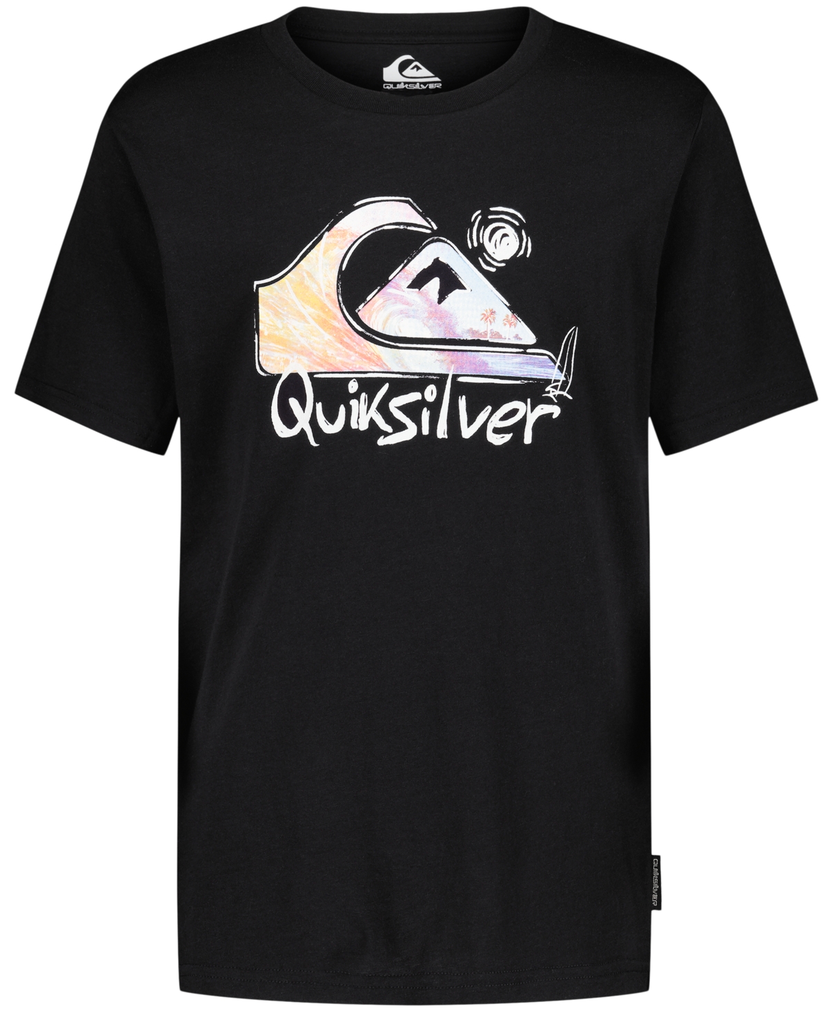 Quiksilver Boys' 8-20 Core Photoreal Short-Sleeve T-Shirt - Black-image