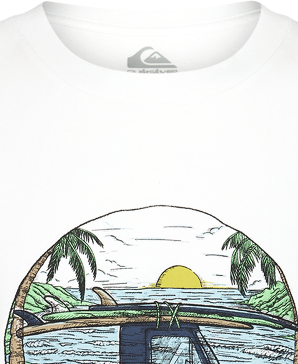 Quiksilver Boys' 8-20 Truck Printed Crewneck T-Shirt