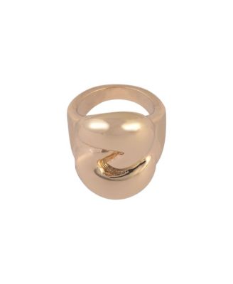 Gold Tone Knotted Cocktail Ring