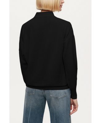 Women's Knit Polo Sweater