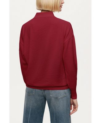 Women's Knit Polo Sweater