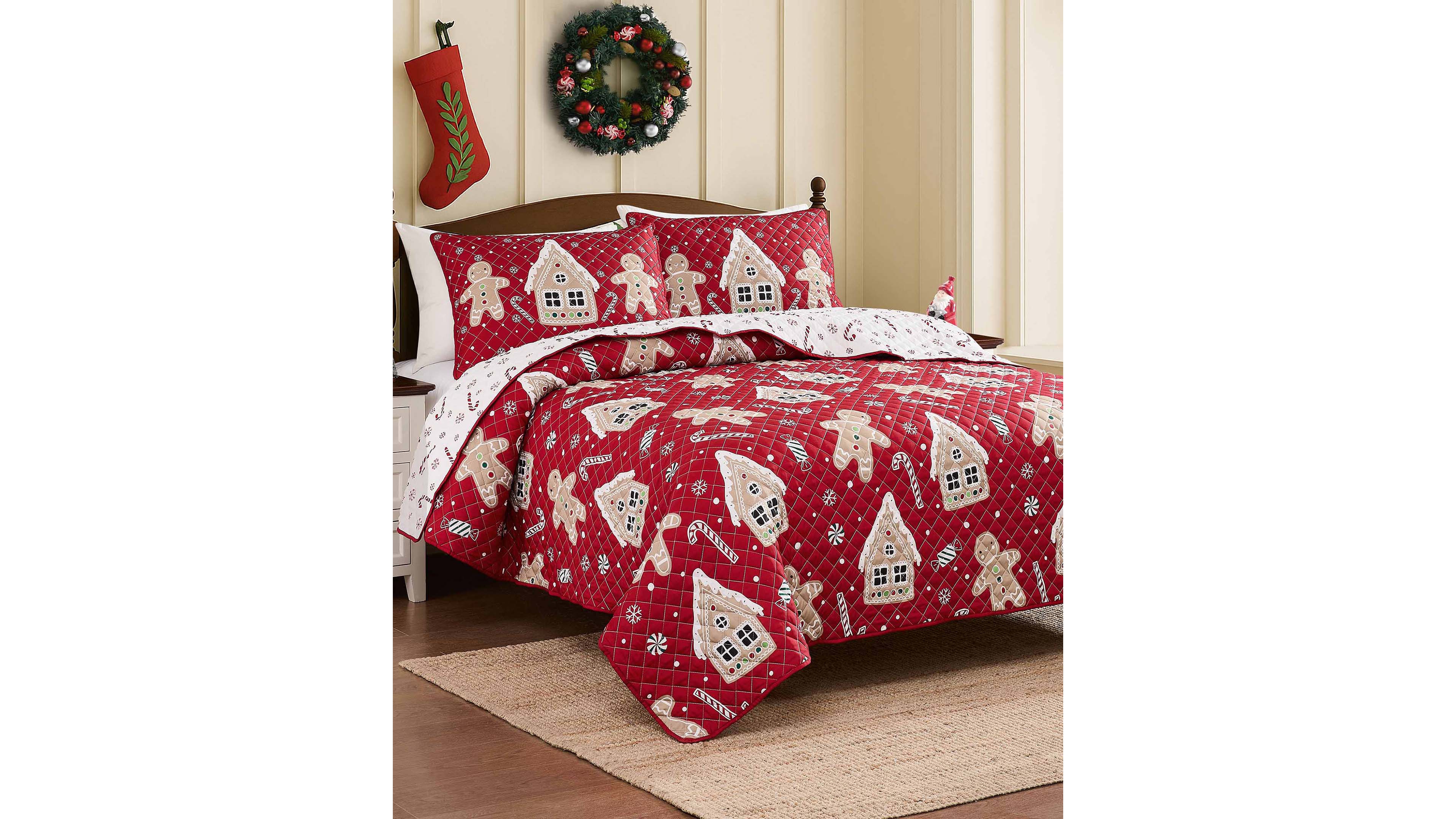 Avanti Holiday Lane Reversible 3-Pc. Quilt Set, Full/Queen