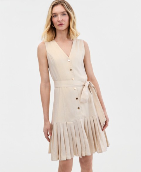 Женские платья I.N.C. International Concepts Women's Sleeveless Linen-Blend Dress