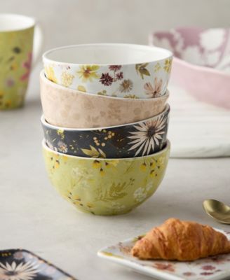 Wildflowers Ice Cream Bowls, Set of 4