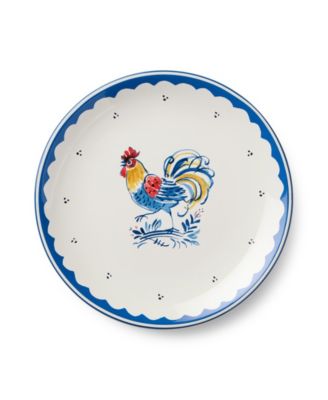 French Rooster Salad Plates, Set of 4