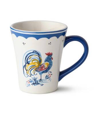 French Rooster Mugs, Set of 4