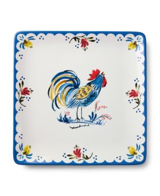 French Rooster Square Platter