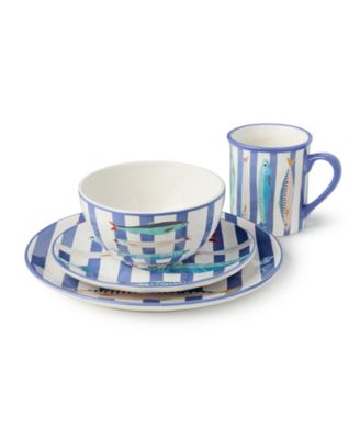 Something Fishy 16-Pc. Dinnerware Set, Service for 4