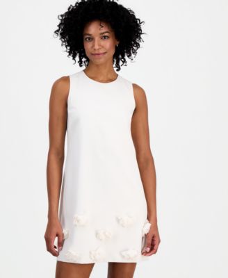 Women's Rosette Sleeveless Shift Dress