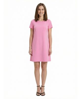 Petite Short-Sleeve Shift Dress