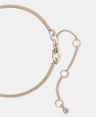 Gold-Tone Yellow Flower Frontal Necklace