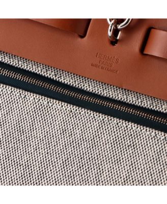 39 Herbag Zip Berline Vache Canvas and Leather