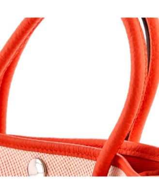 30 Garden Party Tote Toile and Leather