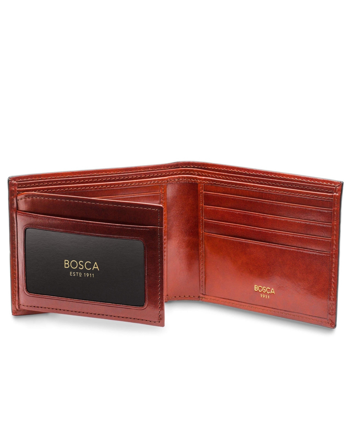 Bosca Men's Old Leather Continental Id Wallet