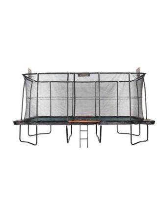 Pro-Series 10' x 18' Rectangle Trampoline with Ladder & 2 Basketball Hoops