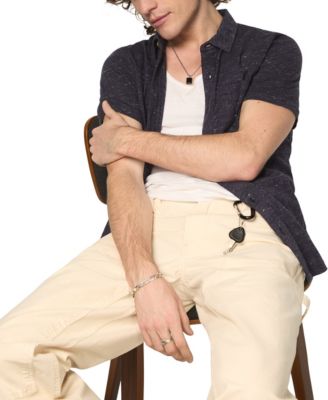 Men's Short-Sleeve Linen Knit Shirt