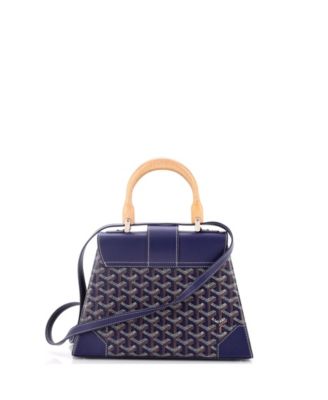 PM Saigon Top Handle Bag Coated Canvas with Leather