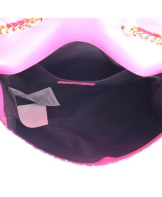 East West Medusa Icon Chain Flap Bag Quilted Tweed