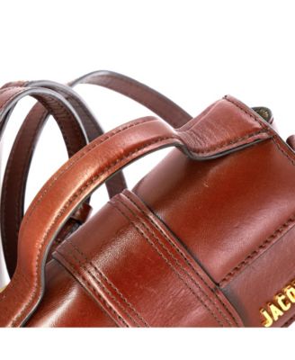 Le Bambino Top Handle Flap Bag Leather