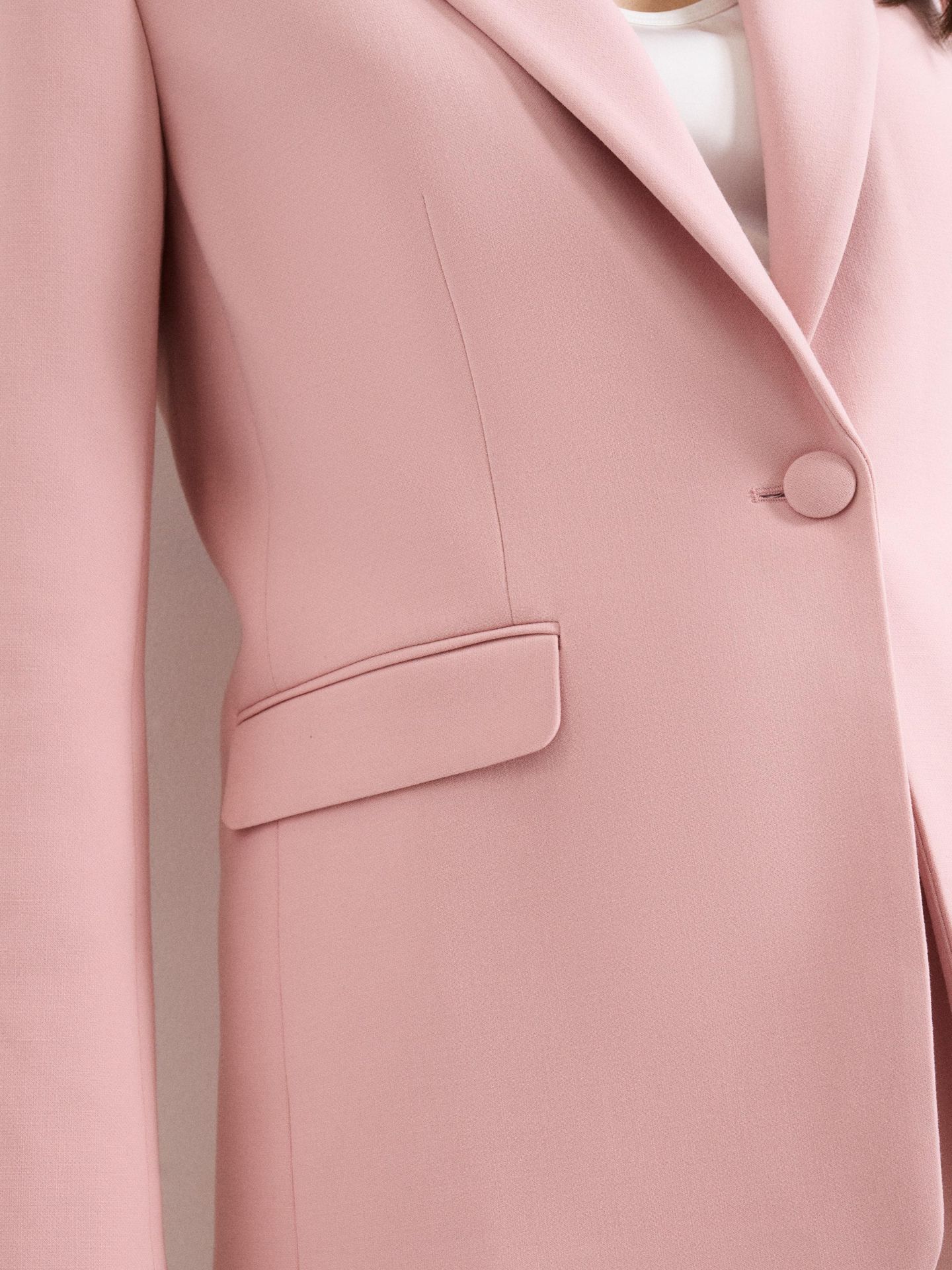 Женский пиджак Phase Eight Fara Suit Blazer, цвет: Бледный розовый — фото 6