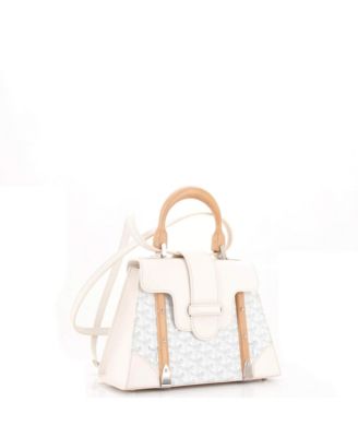 PM Saigon Top Handle Bag Coated Canvas with Leather