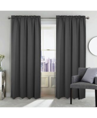100% Polyester Twilight Blackout Rod Pocket Curtain Panel