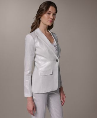 Women's One-Button Peak Lapel Blazer