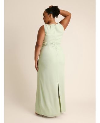 Women's Twist Asym Chiffon Bridesmaid Dress