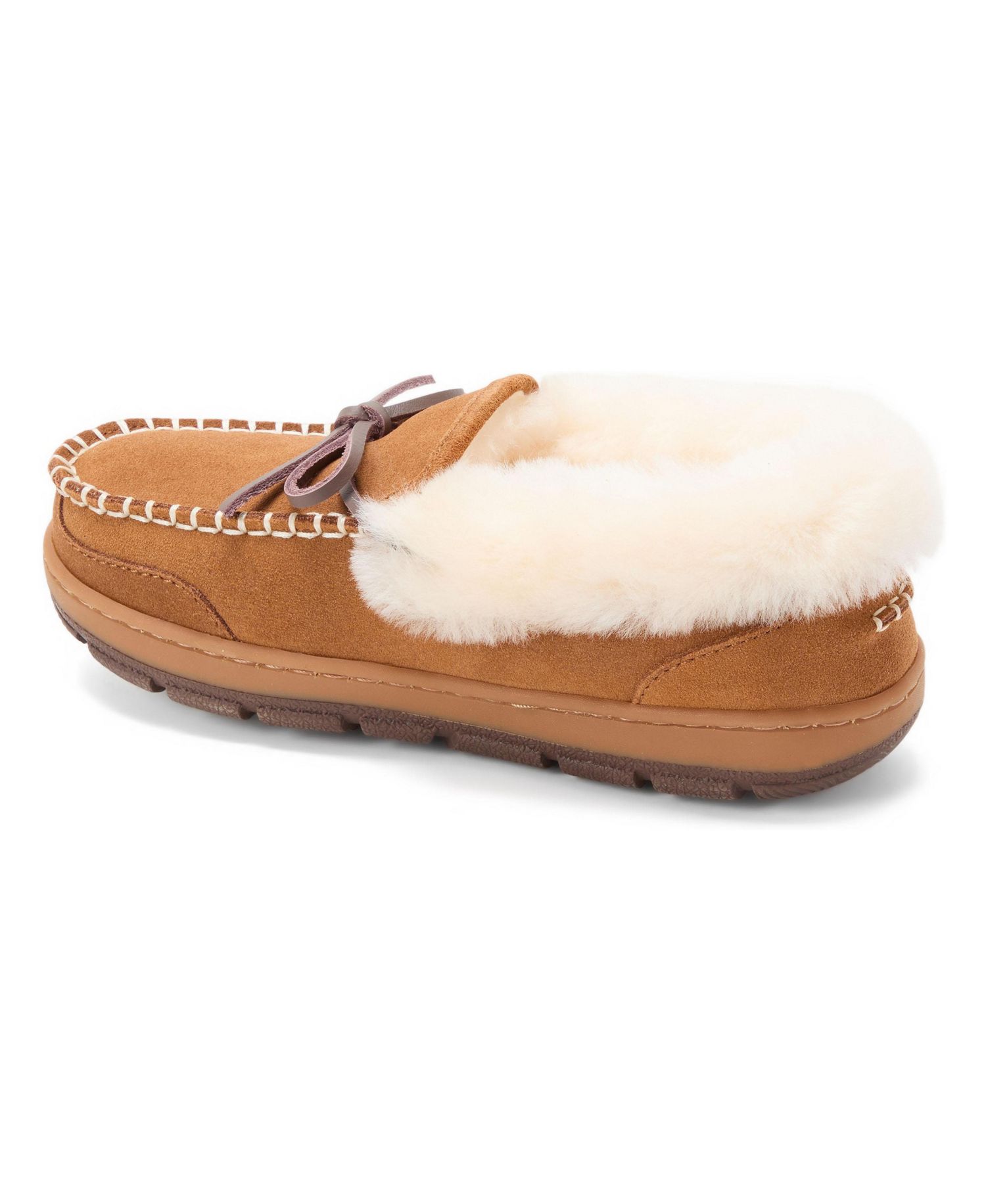 Women's Gladstone Genuine Shearling Moccasin with Stitching