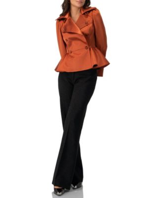 Women's Short Double-Breasted Trench Coat