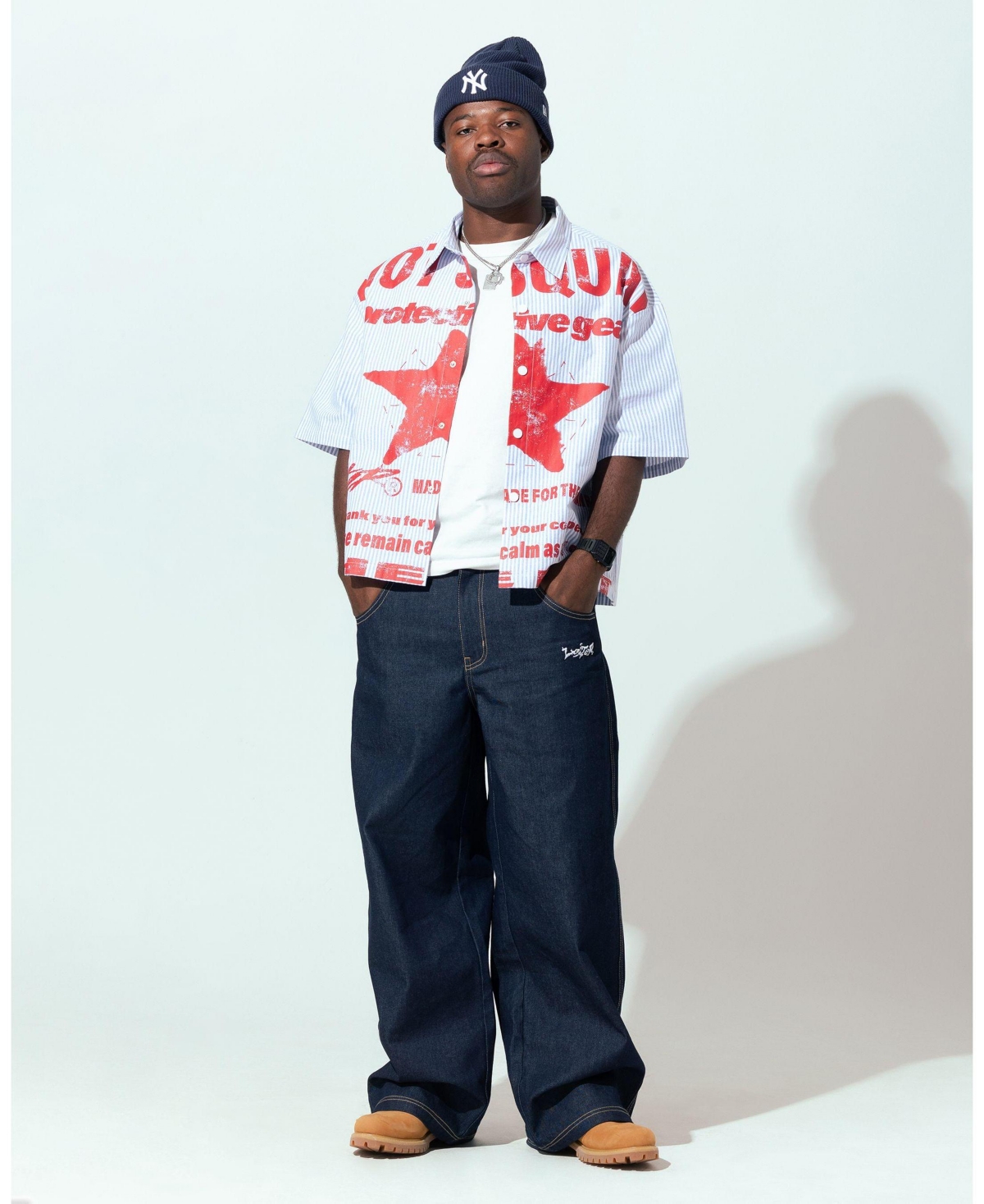 Loiter Men's Riot Squad Button Up T-Shirt