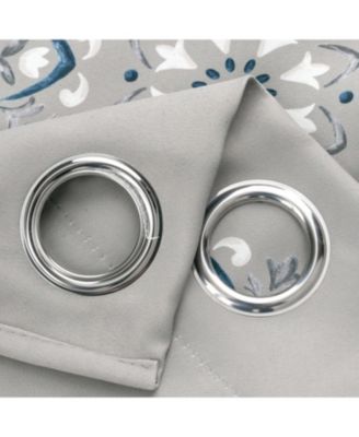 100% Polyester 190 GSM Tilley Revisible Blackout Grommet Curtain Panel 54" x 84"