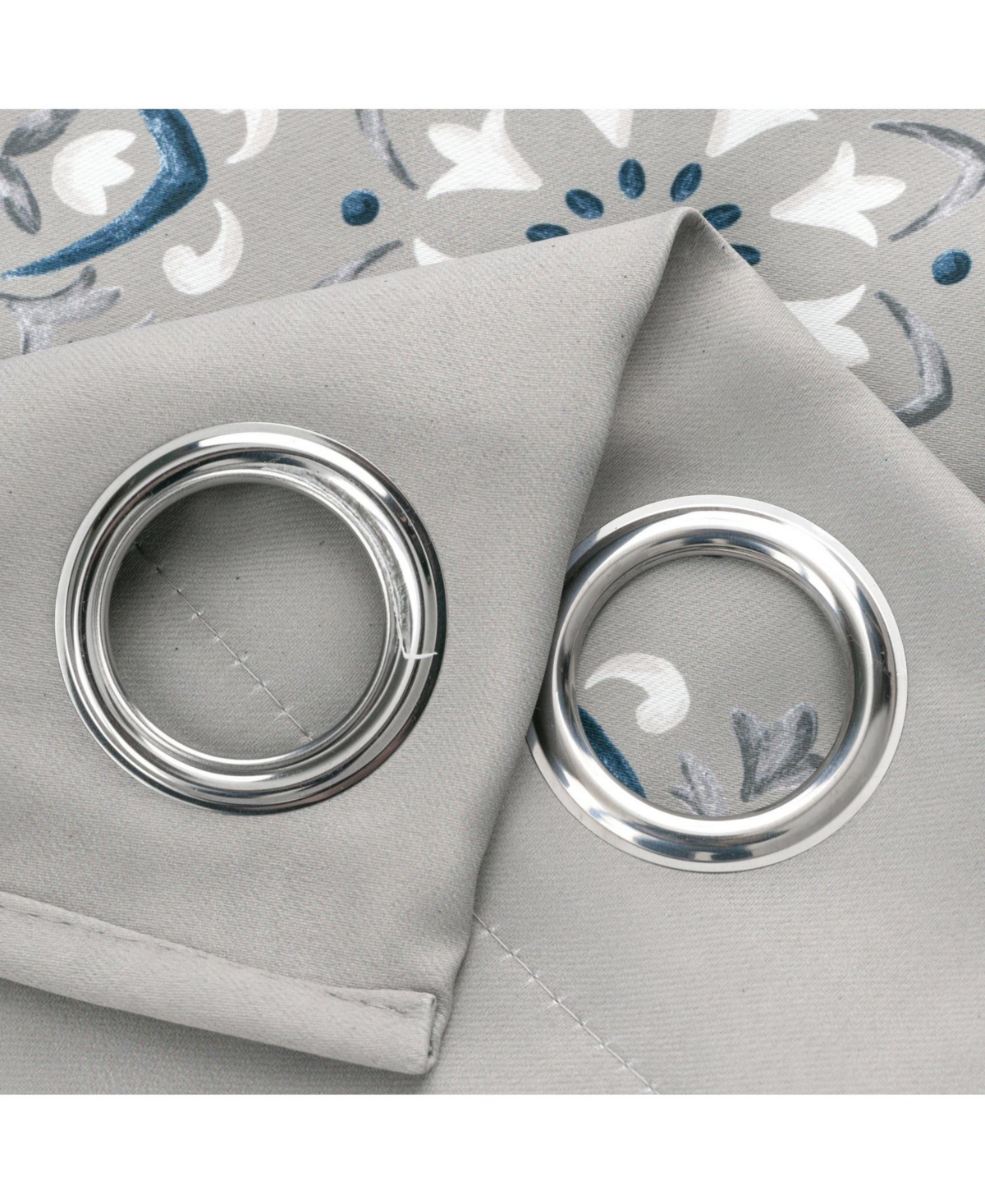 Rt Designers Collection 100% Polyester 190 Gsm Tilley Revisible Blackout Grommet Curtain Panel 54" x 84"