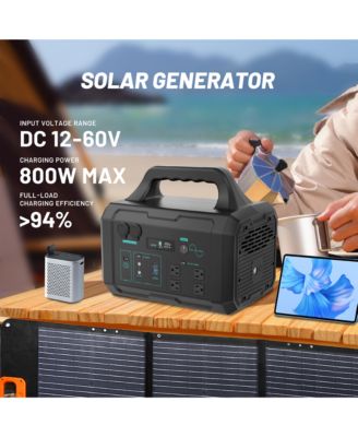 1024Wh-1800W Portable Power Station with 200W Foldable Solar Panel