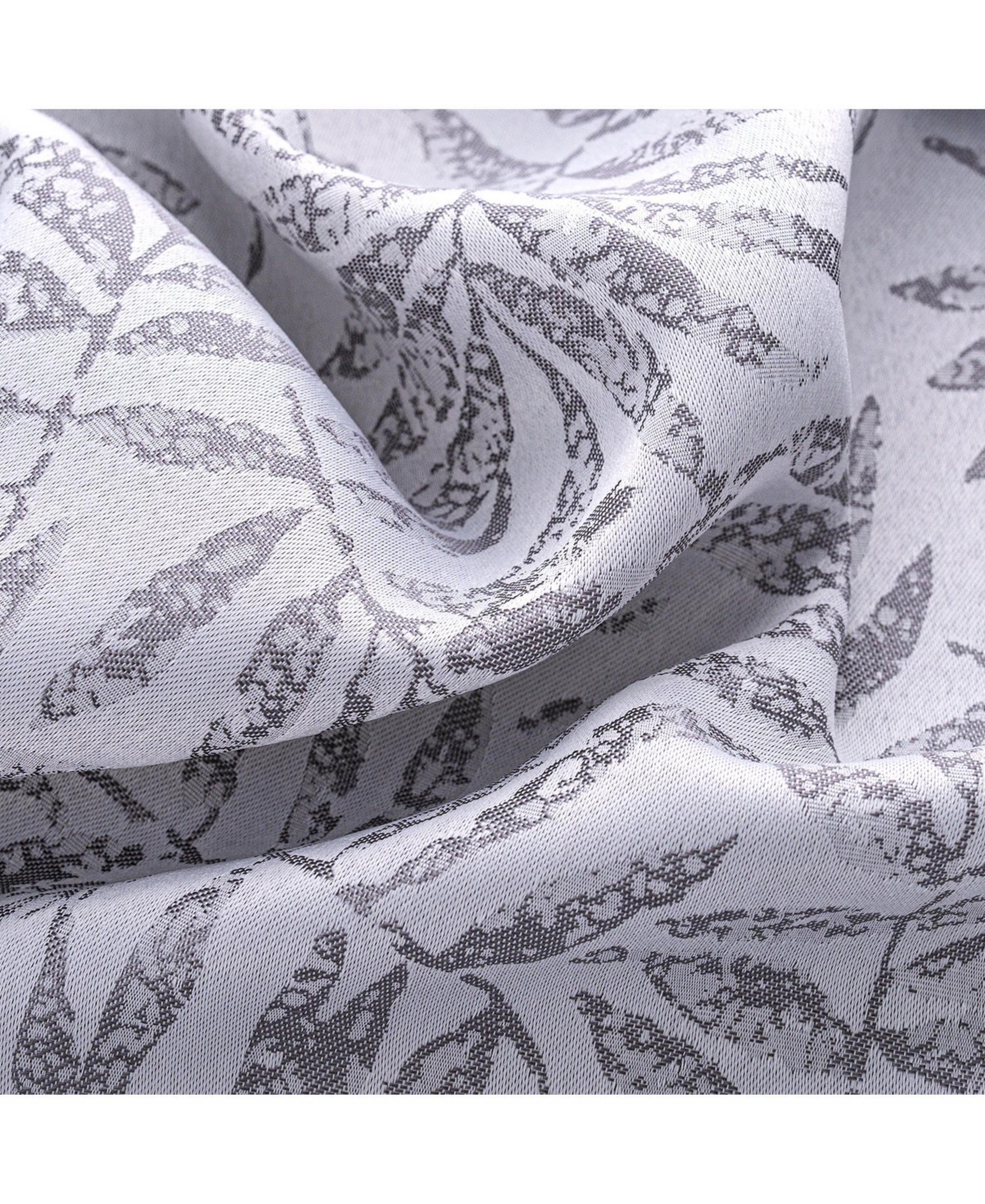 Rt Designers Collection 100% Polyester 140 Gsm Liana Jacquard Grommet Curtain Panel 54" x 84